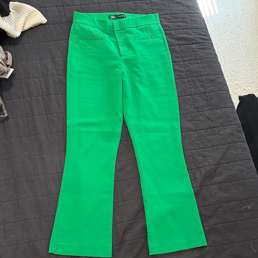 Zara Bright Green Trousers